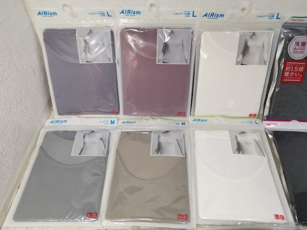 9 225 未着用品 ユニクロ インナー エアリズム ヒートテック レディース メンズ など 女性用 売買されたオークション情報 Yahooの商品情報をアーカイブ公開 オークファン Aucfan Com