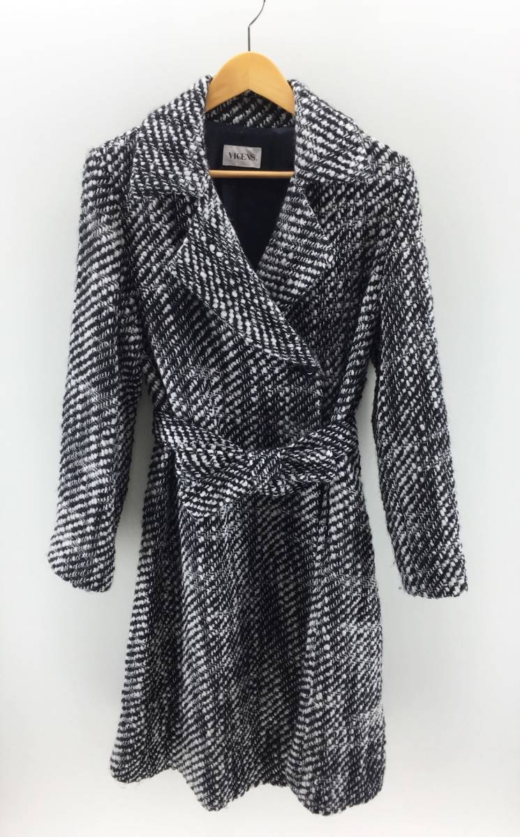 Vicens ニット ロング コート レディース 38 グレー系 白黒 アウター ビセンス Mサイズ 売買されたオークション情報 Yahooの商品情報をアーカイブ公開 オークファン Aucfan Com