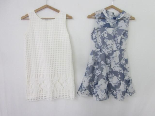 マーキュリーデュオ Mercuryduo ノースリーブワンピース 2点 F 花柄 白 青 刺繍 レディース ワンピース 売買されたオークション情報 Yahooの商品情報をアーカイブ公開 オークファン Aucfan Com