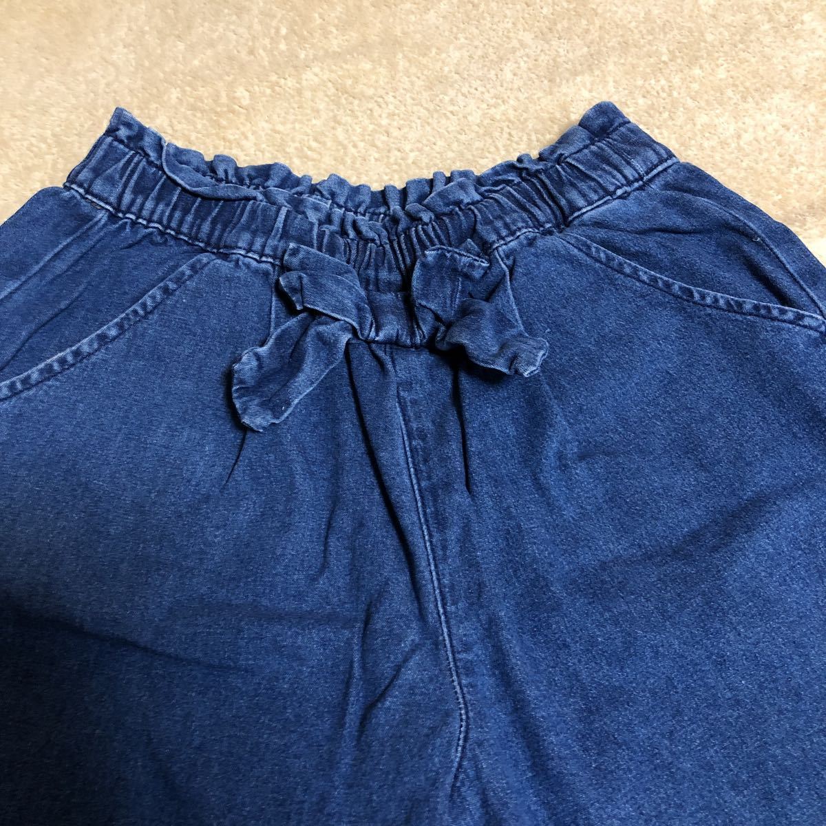 ガウチョ パンツ 子供服 女の子 小学生 160 デニム ガウチョパンツ ボトムス ズボン 160 155cm 以上 売買されたオークション情報 Yahooの商品情報をアーカイブ公開 オークファン Aucfan Com