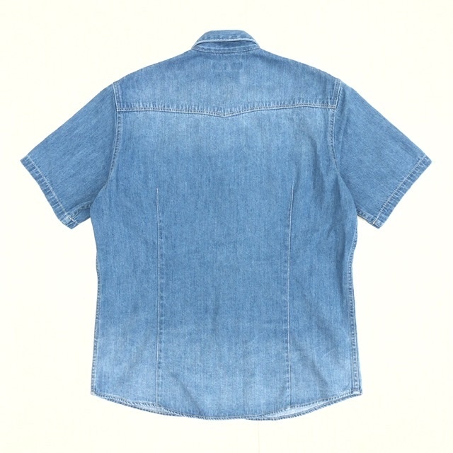 Nano Universe ナノユニバース デニム ウエスタンシャツ L インディゴ 半袖 デニムシャツ メンズ 国内正規品 Lサイズ 売買されたオークション情報 Yahooの商品情報をアーカイブ公開 オークファン Aucfan Com
