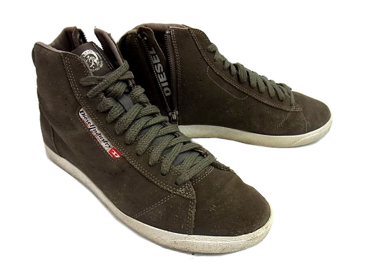1円 ディーゼル Dragon Zip ハイカットシューズ スニーカー 靴 スエードレザー メンズシューズ Diesel 26 5cm 売買されたオークション情報 Yahooの商品情報をアーカイブ公開 オークファン Aucfan Com