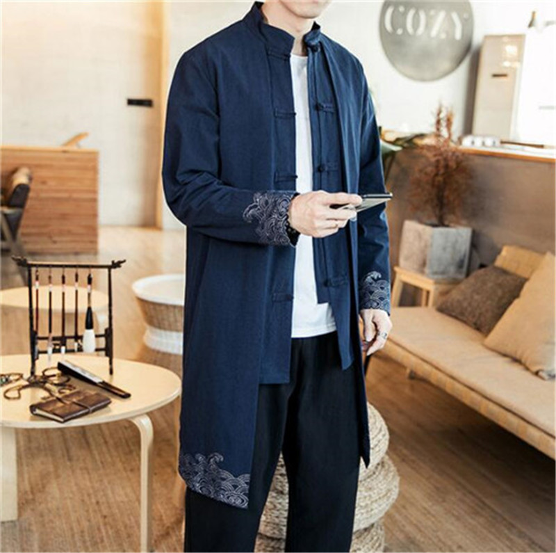 メンズ ロング丈 カーディガン 羽織 和式パーカー 長袖 トップス カジュアル 薄手ジャケット ネイビーm 5xl 一般 売買されたオークション情報 Yahooの商品情報をアーカイブ公開 オークファン Aucfan Com