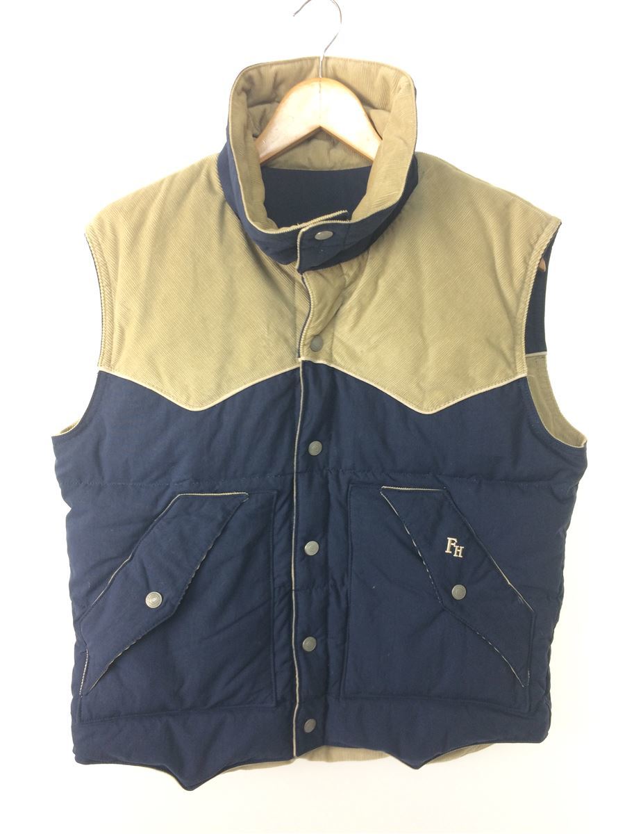 The Flat Head ダウンベスト 38 コットン ネイビー ベージュ リバーシブル フラットヘッド Mサイズ 売買されたオークション情報 Yahooの商品情報をアーカイブ公開 オークファン Aucfan Com