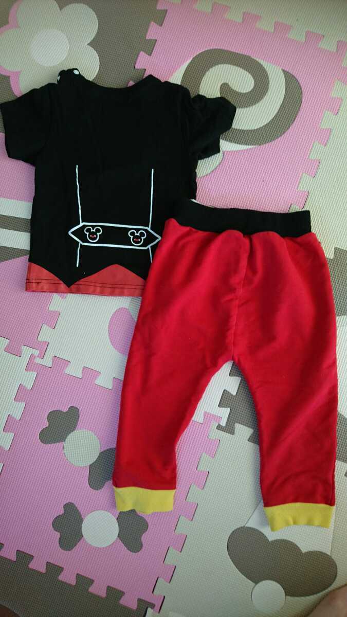 ミッキー半袖tシャツ90 ズボン95 90 85 94cm 売買されたオークション情報 Yahooの商品情報をアーカイブ公開 オークファン Aucfan Com