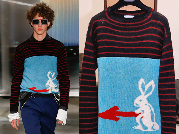 プラダ Prada 16ssコレクション限定 デジタルラビット シェットランドセーター メンズ46 紳士服 トップス ニット ジャケット 本物 正規 セーター 売買されたオークション情報 Yahooの商品情報をアーカイブ公開 オークファン Aucfan Com