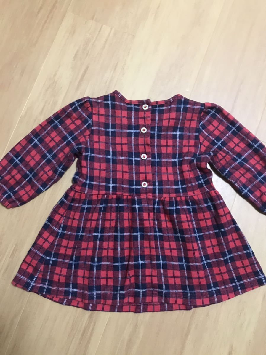 ファミリア ワンピース チェック 赤 リボン 80 75 84cm 売買されたオークション情報 Yahooの商品情報をアーカイブ公開 オークファン Aucfan Com