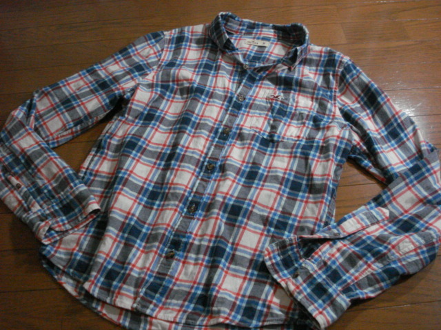 ホリスター長袖チェック柄シャツ メンズ M 白青 アバクロ A F アメカジ サーファー 長袖シャツ 売買されたオークション情報 Yahooの商品情報をアーカイブ公開 オークファン Aucfan Com