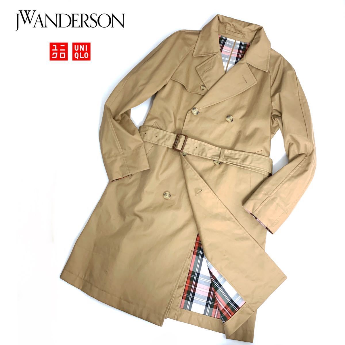 秋おすすめ Jwアンダーソン ユニクロ リバーシブル仕立て ベージュ チェック柄 トレンチコート メンズ サイズl Lサイズ 売買されたオークション情報 Yahooの商品情報をアーカイブ公開 オークファン Aucfan Com