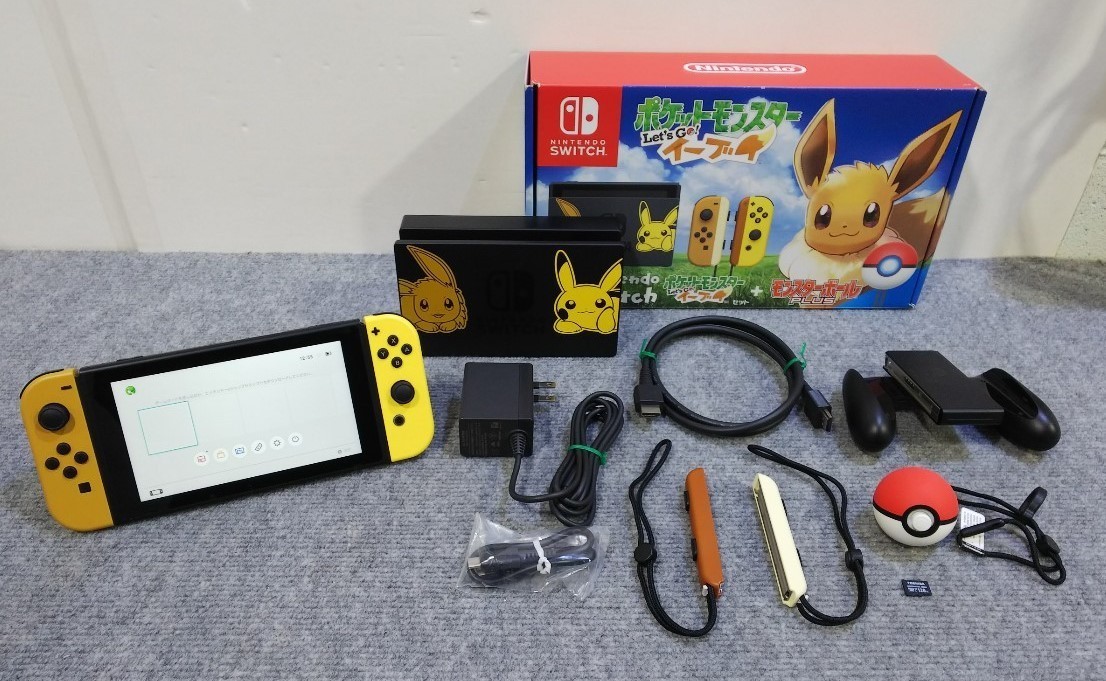 Nintendo Switch ポケットモンスター Let S Go イーブイ セット スイッチ 本体 ソフト欠品 モンスターボールplus付属 128gb Sdカード ニンテンドースイッチ本体 売買されたオークション情報 Yahooの商品情報をアーカイブ公開 オークファン Aucfan Com