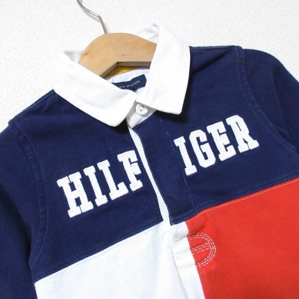 Tommy Hilfiger トミーヒルフィガー 子供服 キッズ90cm 紺 ネイビー 赤 白 トリコロールカラー ラガーシャツ 長袖 ポロシャツ ベビー B2 18 90 85 94cm 売買されたオークション情報 Yahooの商品情報をアーカイブ公開 オークファン Aucfan Com