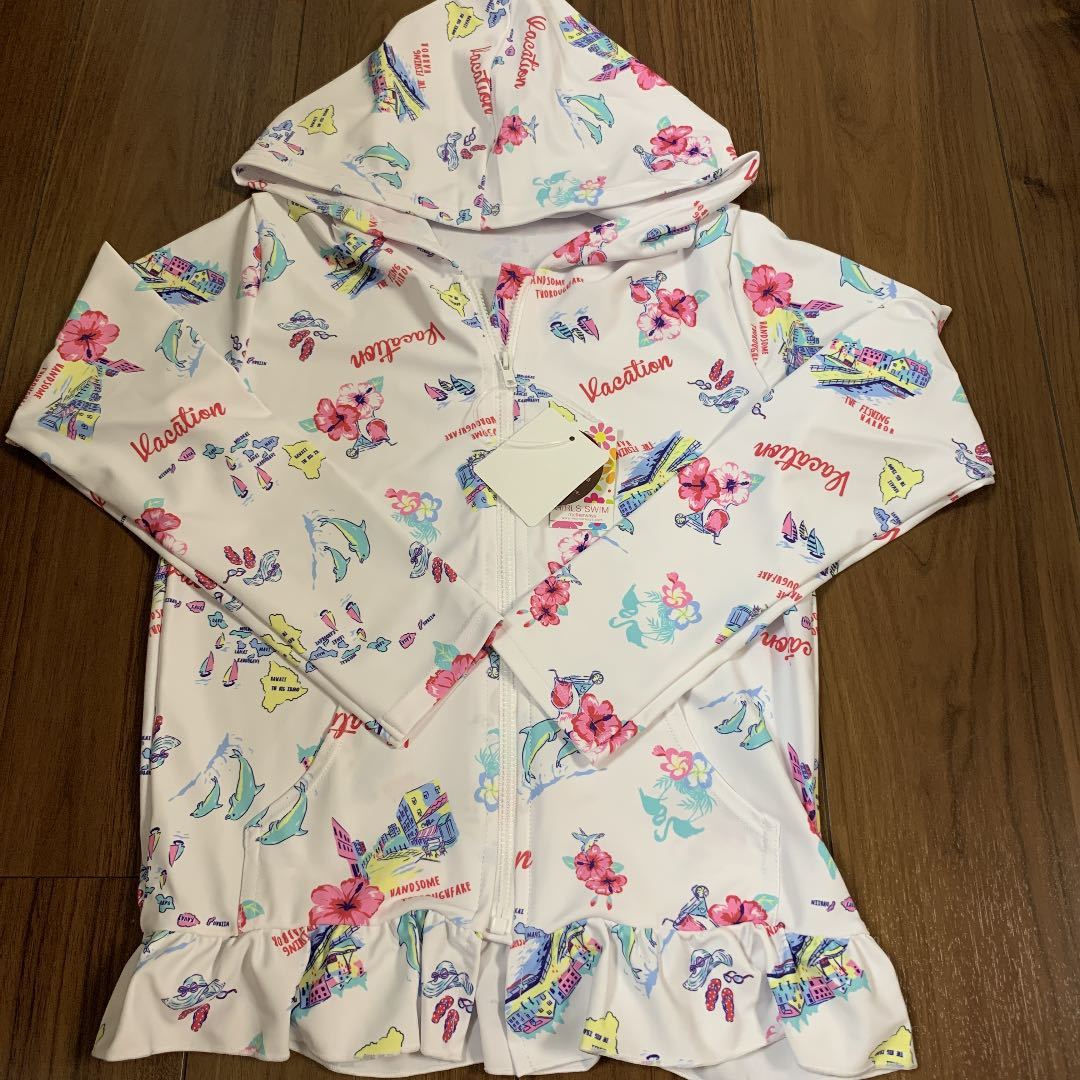 マザウェイズ ラッシュガード 140 パーカー 女の子 ハイビスカス 水着 140 135 144cm 売買されたオークション情報 Yahooの商品情報をアーカイブ公開 オークファン Aucfan Com