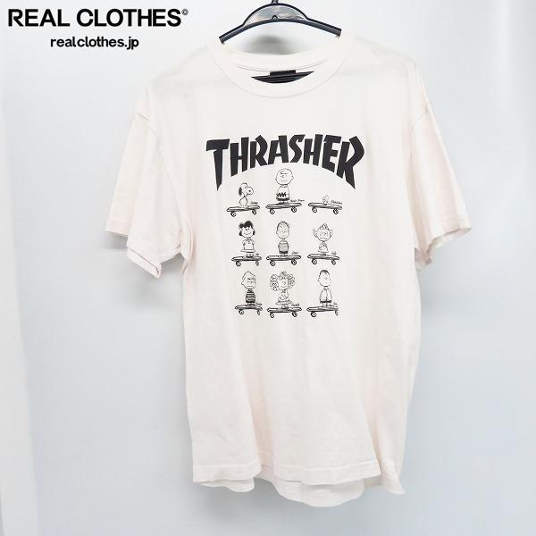 Thrasher スラッシャー X Peanuts ピーナッツ Snoopy スヌーピー 半袖 Tシャツ Lpl イラスト キャラクター 売買されたオークション情報 Yahooの商品情報をアーカイブ公開 オークファン Aucfan Com