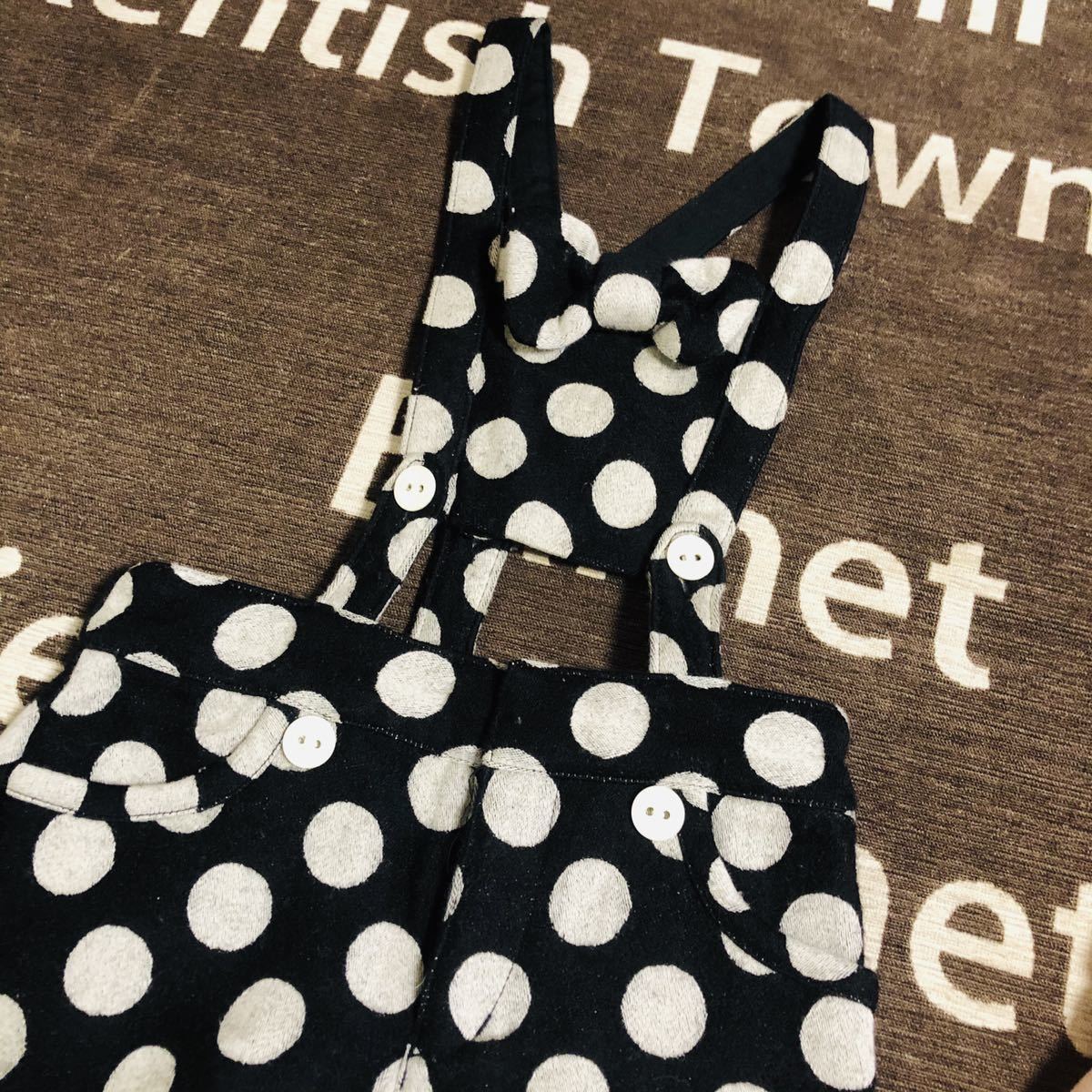 シャーリーテンプル 2wayサロペット 黒ドット ディズニーハロウィン ミニー コスプレ 色違いお揃い 姉妹リンクコーデ 110 110 105 114cm 売買されたオークション情報 Yahooの商品情報をアーカイブ公開 オークファン Aucfan Com