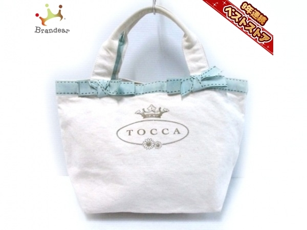 トッカ Tocca トートバッグ キャンバス アイボリー ライトブルー ゴールド リボン バッグ トッカ 売買されたオークション情報 Yahooの商品情報をアーカイブ公開 オークファン Aucfan Com