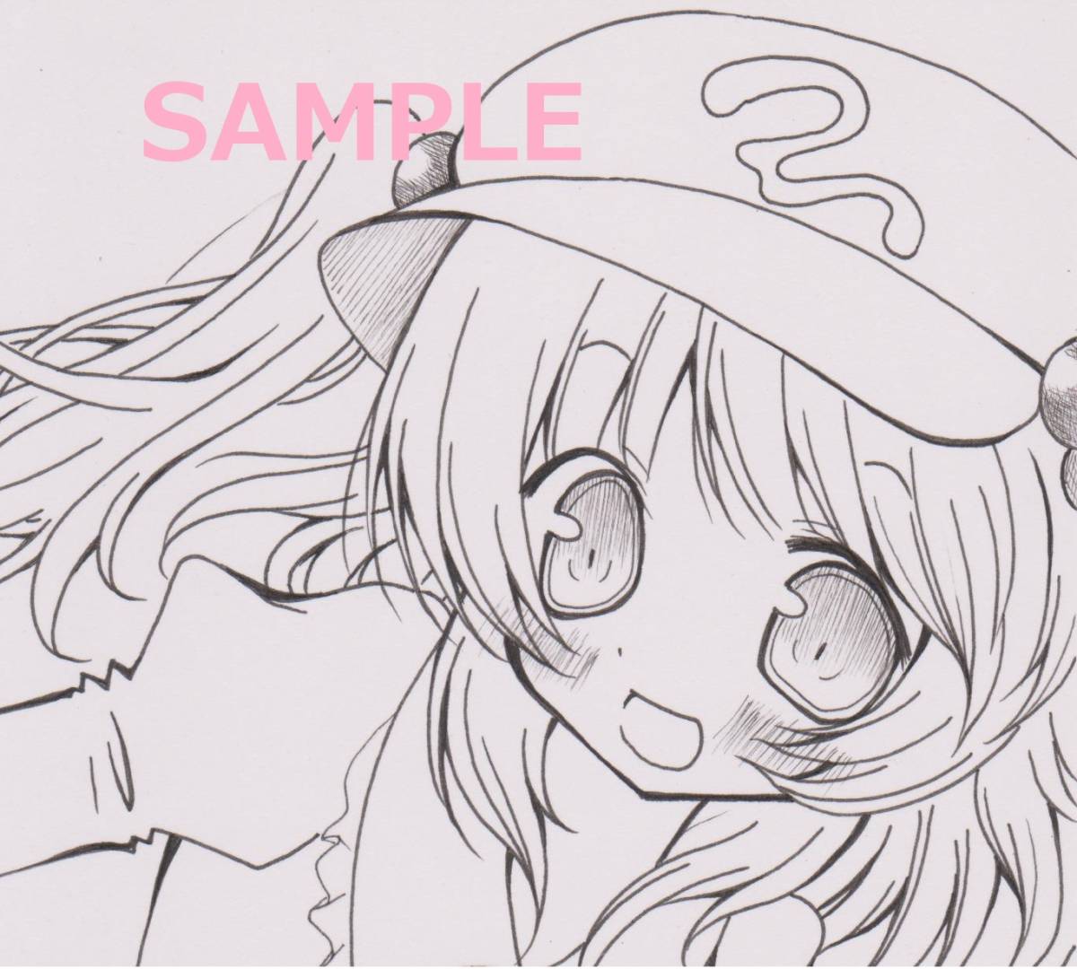 同人 手描き イラスト モノクロ 白黒 ペン画 線画 約b6サイズ 東方project 河城にとり 手描きイラスト 売買されたオークション情報 Yahooの商品情報をアーカイブ公開 オークファン Aucfan Com