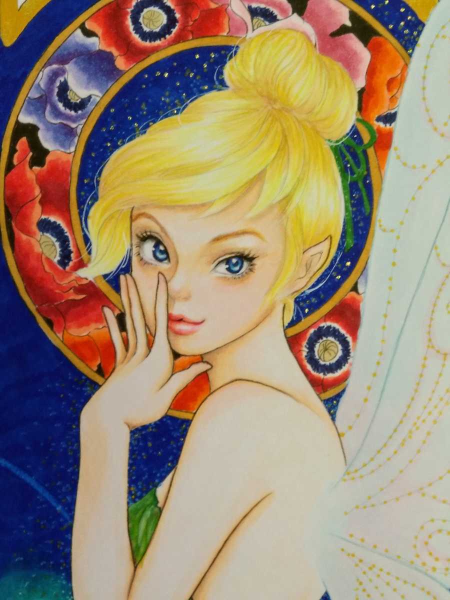 手描きイラスト ティンカーベル White Black 手描きイラスト 売買されたオークション情報 Yahooの商品情報をアーカイブ公開 オークファン Aucfan Com