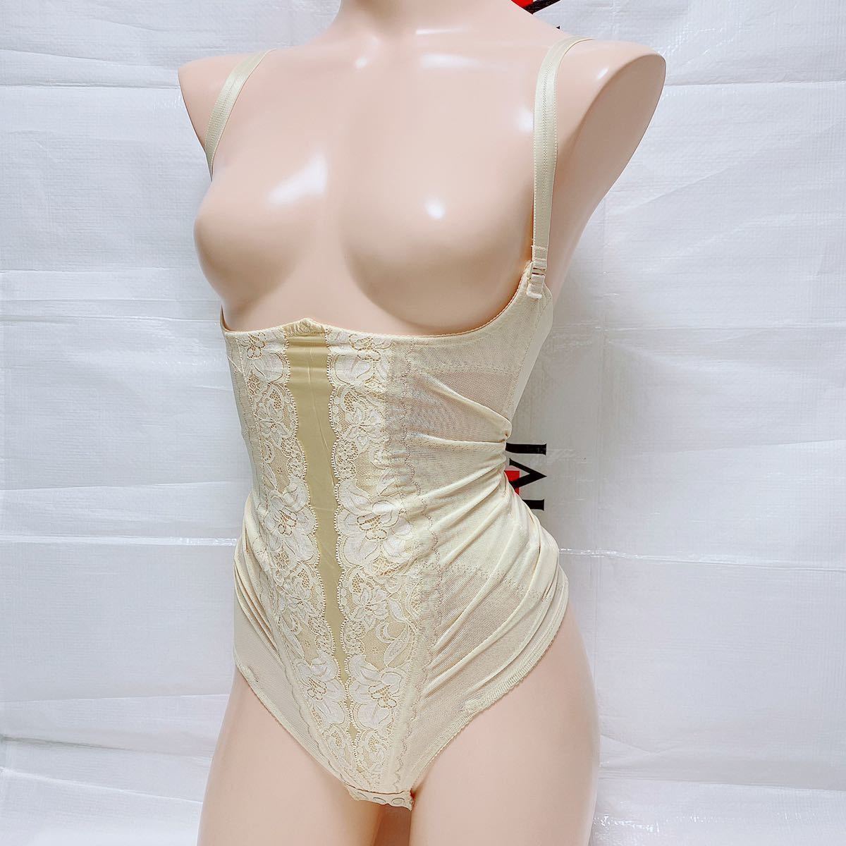 855 リリーブーケ 男性の方にもおすすめブラ無しハイレグ ボディスーツ クロッチボタン付 タンス整理品 下着 高級レース生地 補正下着 Cカップ 売買されたオークション情報 Yahooの商品情報をアーカイブ公開 オークファン Aucfan Com