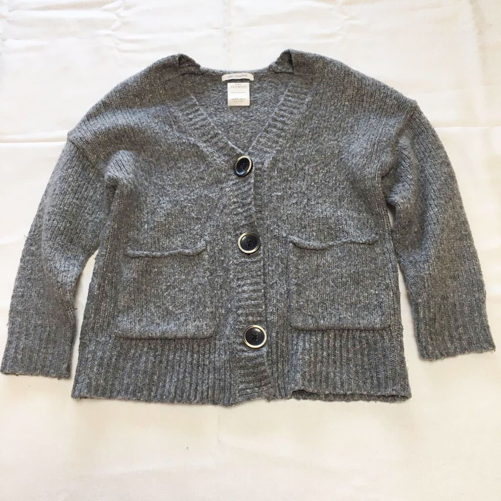 T 子供服キッズ男女兼用 ニットカーディガン Zaraザラ 130 8 9才用 トップス グレー 送料198円 130 125 134cm 売買されたオークション情報 Yahooの商品情報をアーカイブ公開 オークファン Aucfan Com
