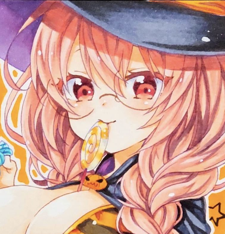 オリジナル同人手描きイラスト 女の子 メガネ ハロウィン ハガキ コピック メアリー 手描きイラスト 売買されたオークション情報 Yahooの商品情報をアーカイブ公開 オークファン Aucfan Com