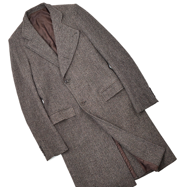 メンズ フランス製 ポール ジョー Paul Joe ヘリンボーンウール ソフトツイード ロングコート チェスター 2way スタンドカラー コート 売買されたオークション情報 Yahooの商品情報をアーカイブ公開 オークファン Aucfan Com