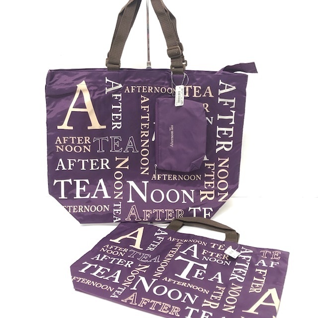 品 アフタヌーンティー ロゴバッグ セット ポーチ付き エコバッグ ナイロン 軽くて丈夫 便利 たっぷり収納 買い物バッグ 8686 エコバッグ 売買されたオークション情報 Yahooの商品情報をアーカイブ公開 オークファン Aucfan Com