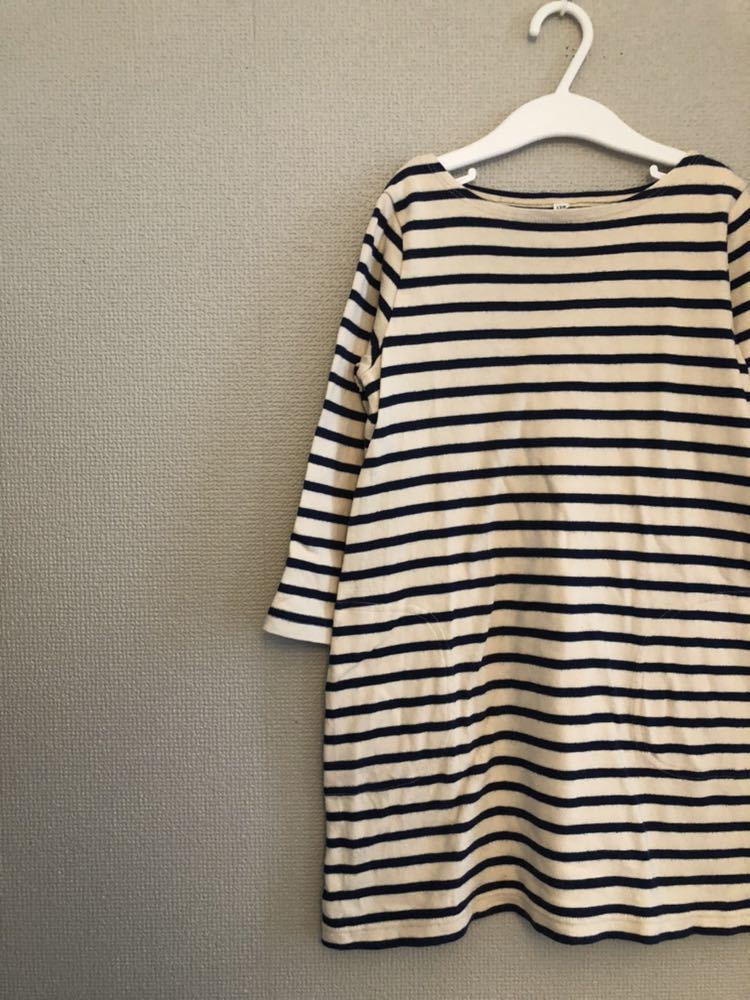 Muji 無印良品 シンプル ボーダーワンピース 1 無印良品 売買されたオークション情報 Yahooの商品情報をアーカイブ公開 オークファン Aucfan Com