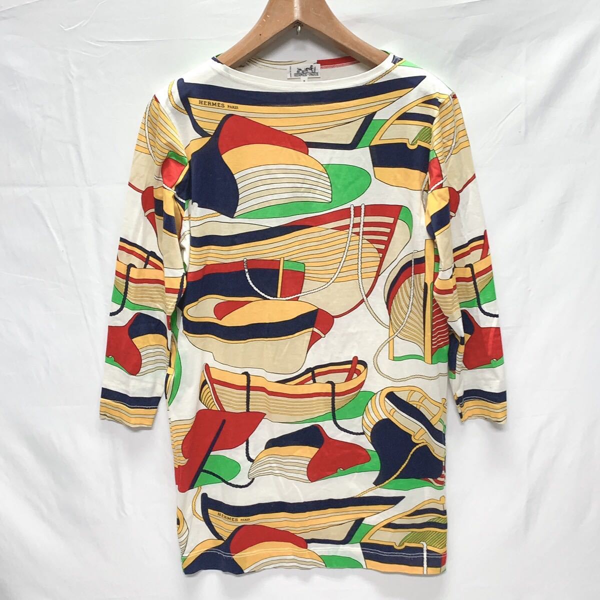エルメス Hermes ワンピース 綿100 Mサイズ レディース 着丈cm 肩幅43cm 身丈55cm 袖丈52 5cm R阿1006 その他 売買されたオークション情報 Yahooの商品情報をアーカイブ公開 オークファン Aucfan Com