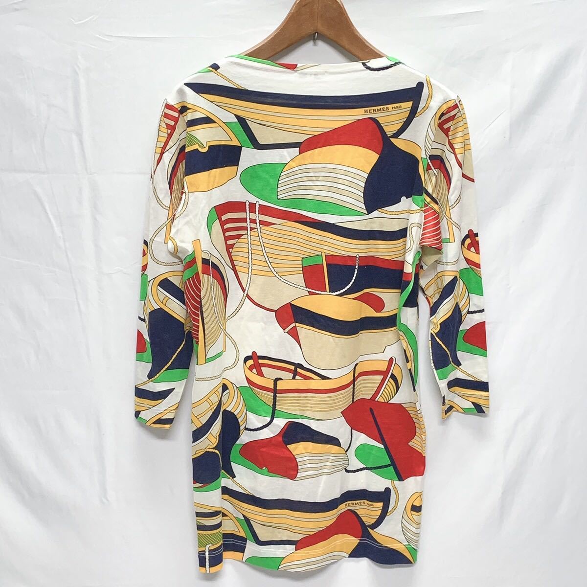 エルメス Hermes ワンピース 綿100 Mサイズ レディース 着丈cm 肩幅43cm 身丈55cm 袖丈52 5cm R阿1006 その他 売買されたオークション情報 Yahooの商品情報をアーカイブ公開 オークファン Aucfan Com