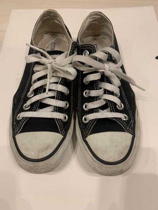 使用感あり 通勤 通学 コンバース オールスター レディース スニーカー 23 5cm アパレルショップ勤務 女子大生 23 5cm 売買されたオークション情報 Yahooの商品情報をアーカイブ公開 オークファン Aucfan Com