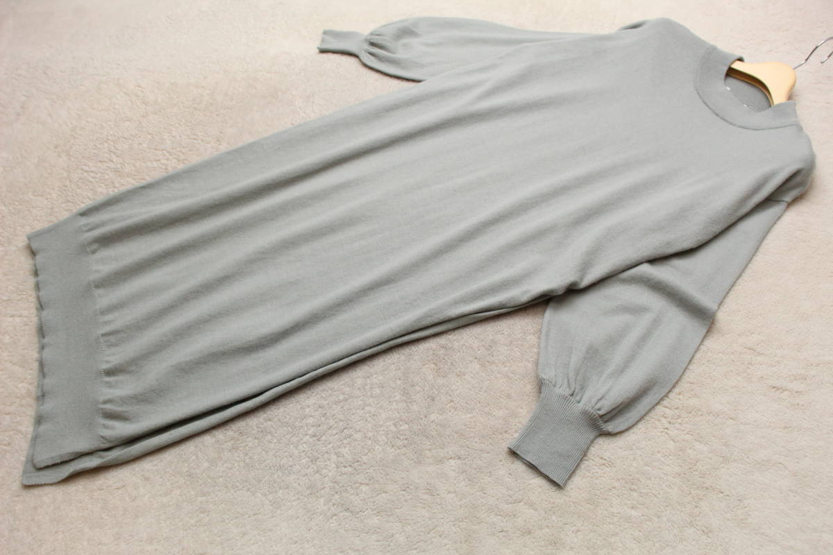 11 652 サイド深スリット入りボリューム袖ニットワンピース Mサイズ 売買されたオークション情報 Yahooの商品情報をアーカイブ公開 オークファン Aucfan Com