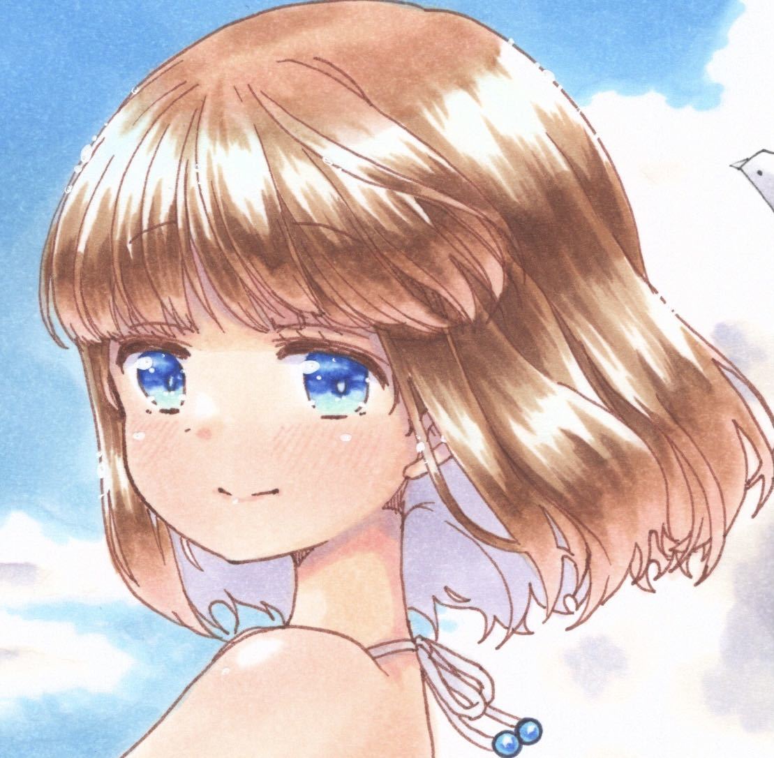 オリジナル同人手描きイラスト 女の子 鳥と折り紙とソーダ キミの造る世界 中色紙 コピック ちま 手描きイラスト 売買されたオークション情報 Yahooの商品情報をアーカイブ公開 オークファン Aucfan Com