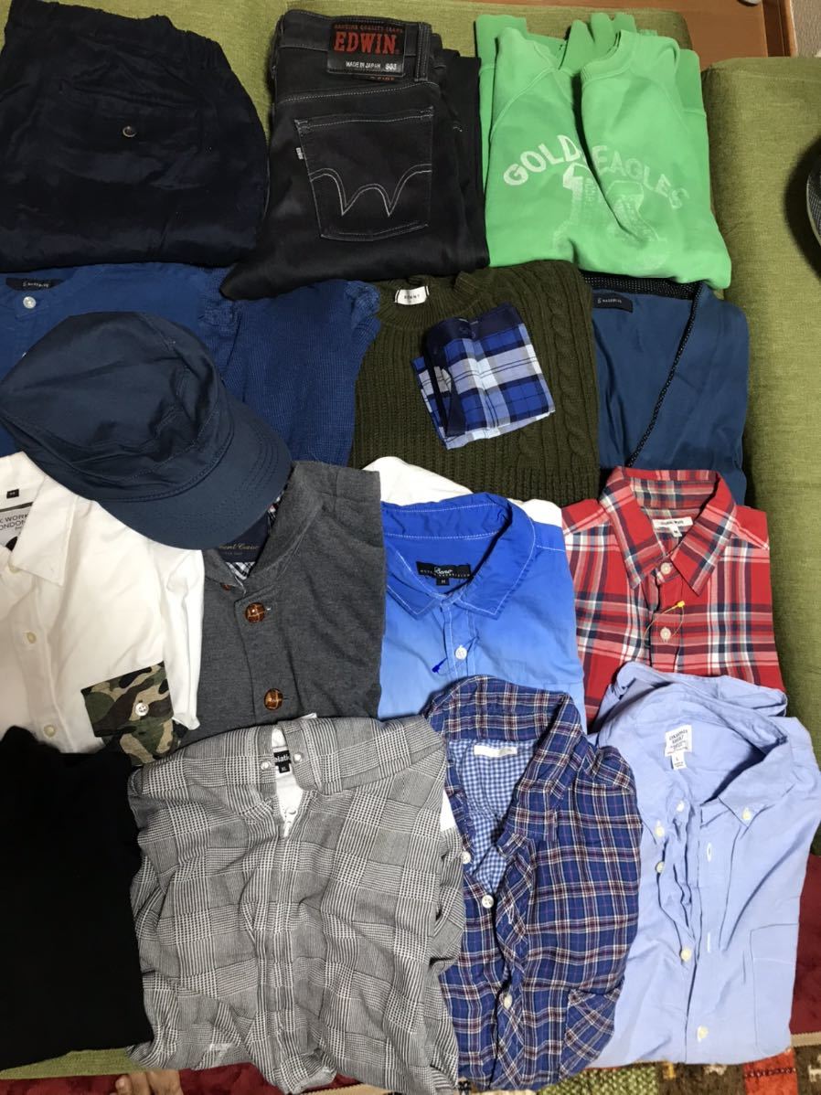 トップス 長袖 長袖シャツ ユニクロ ジーンズジャケットメンズｍサイズジーンズｔシャツ メンズファッション 売買されたオークション情報 Yahooの商品情報をアーカイブ公開 オークファン Aucfan Com