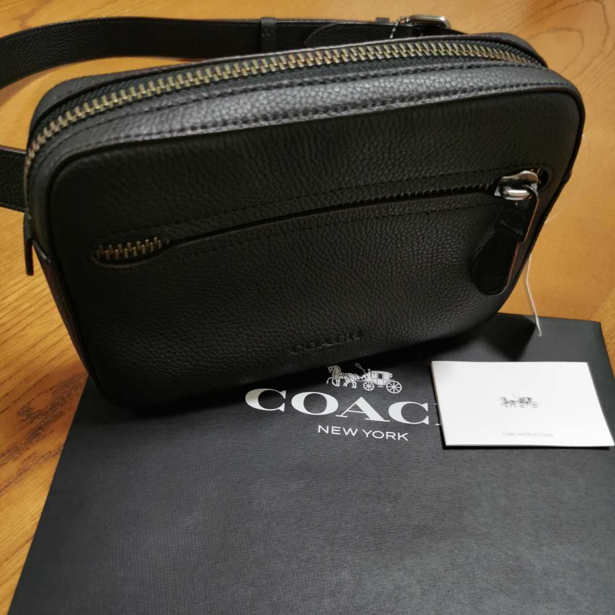 タグ付き Coach コーチ バッグ ウエストバッグ メトロポリタン ぺブルレザー ブラック メンズ レディース 男性用 売買されたオークション情報 Yahooの商品情報をアーカイブ公開 オークファン Aucfan Com