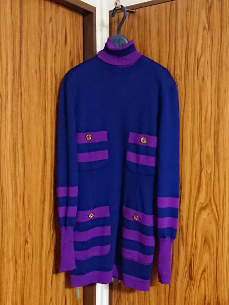 90s Vintage Chanel ヴィンテージシャネル ニット ワンピース ワンピース ミニ 売買されたオークション情報 Yahooの商品情報をアーカイブ公開 オークファン Aucfan Com