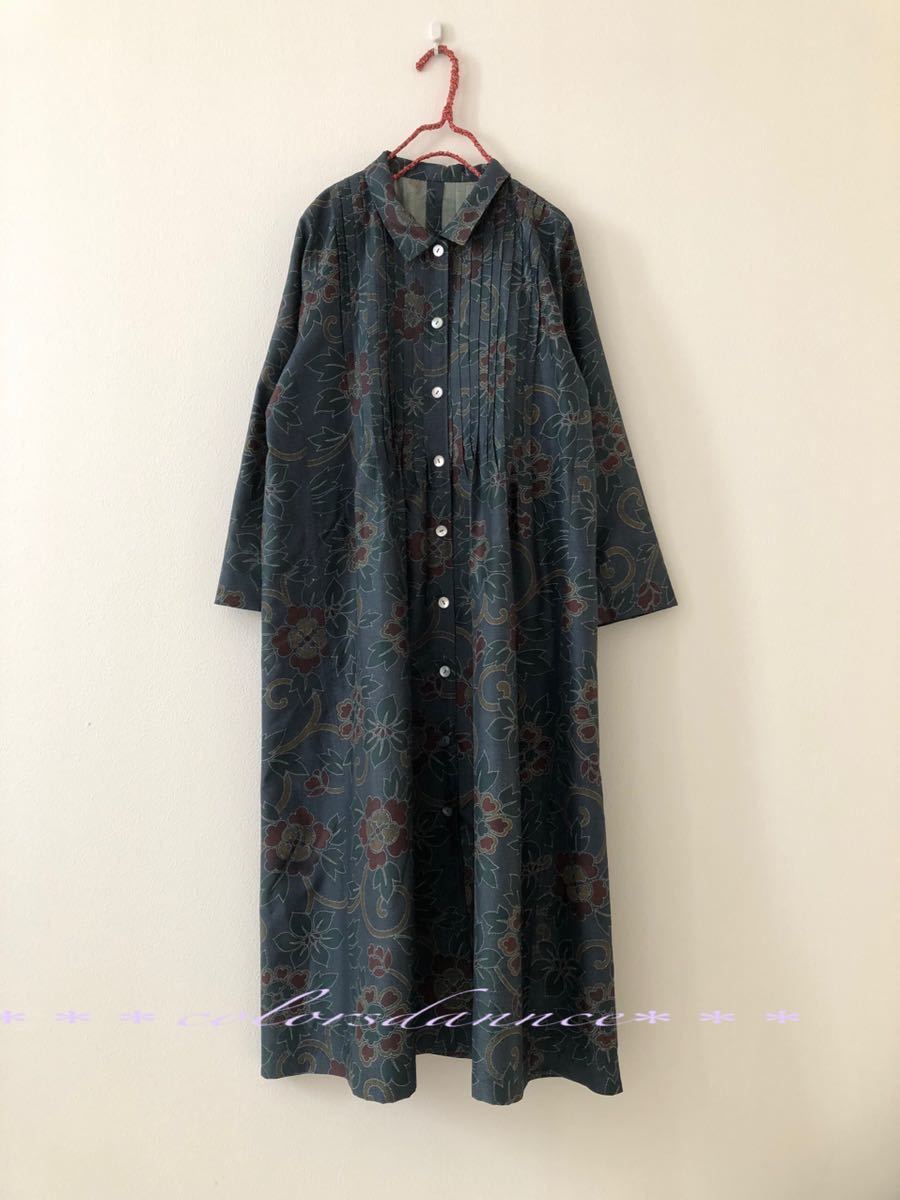 染大島紬 前開きピンタックワンピース ハンドメイド 大島紬ワンピース 着物リメイク 個性的な柄行 ワンピース 売買されたオークション情報 Yahooの商品情報をアーカイブ公開 オークファン Aucfan Com