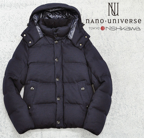 ナノユニバース Nano Universe X 東京西川 ハンガリー産ダウン Nsダウンライン ウール フードダウンジャケット パーカー 濃紺 L ジャケット 上着 売買されたオークション情報 Yahooの商品情報をアーカイブ公開 オークファン Aucfan Com