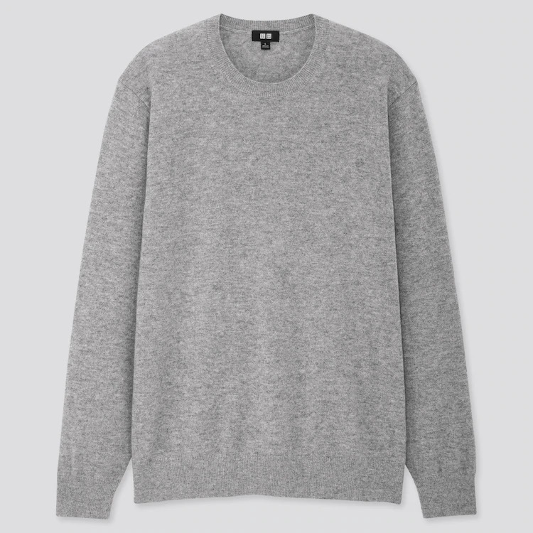 Uniqlo ユニクロ カシミヤクルーネックセーター グレー Mサイズ メンズ 年新型 カシミヤセーター カシミアセーター 灰色 セーター 売買されたオークション情報 Yahooの商品情報をアーカイブ公開 オークファン Aucfan Com