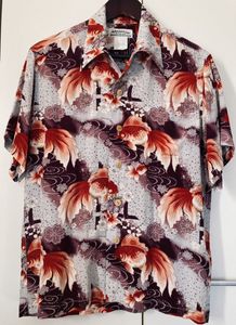 半額 和柄 マカナレイ 未使用 Makanalei 兎 シルク アロハシャツ 長袖 シャツ Williamsav Com