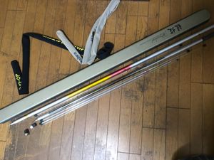 注目 Daiwa 鮎竿 Gin Ei 穂先なし マルチレングス固定 訳あり品 ダイワ 中硬硬95mj T Maxim アユ竿 Labelians Fr