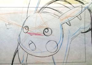 ポケモン 直筆 生動画 1枚 検索用 セル画 原画 ピカチュウ Tsuuhan キャラクターグッズ Peltosiemen Fi