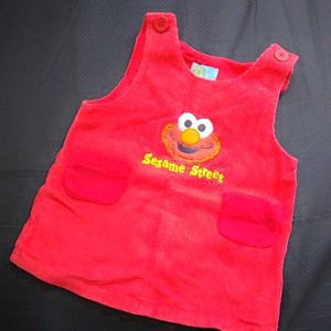 女の子 セサミストリート エルモ のジャンパースカート 90cm 90 85 94cm 売買されたオークション情報 Yahooの商品情報をアーカイブ公開 オークファン Aucfan Com