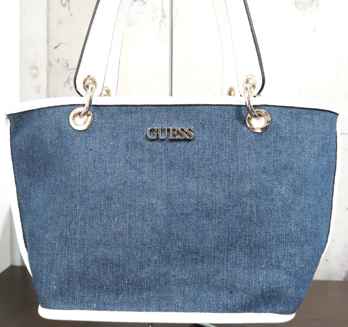 GUESS リバーシブル デニム トートバッグ