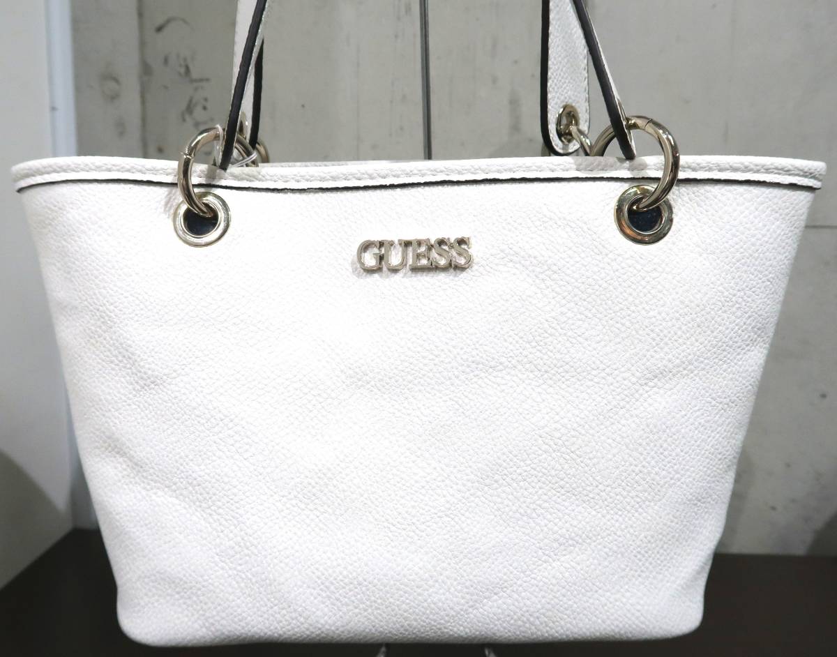1円スタート 未使用 GUESS ゲス リバーシブル トートバッグ 2way 