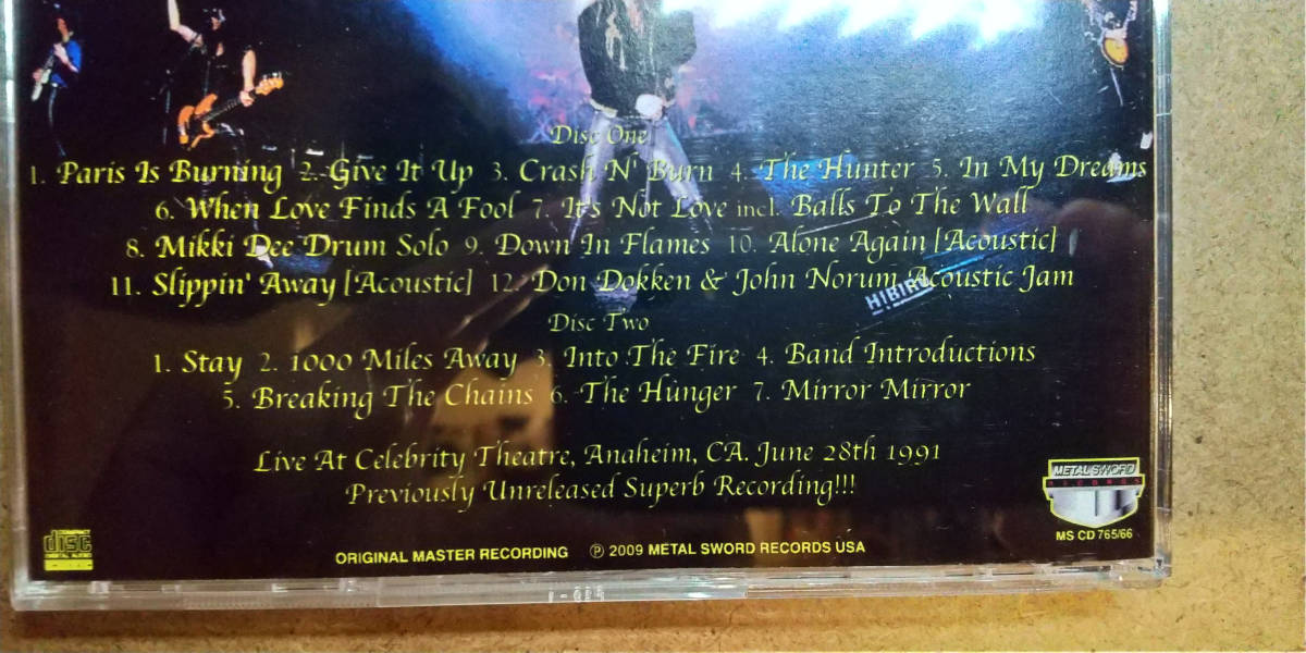 - Dokken Alone Again DOKKEN Live Don at (Live DON The in of | Lynch Tokyo)
