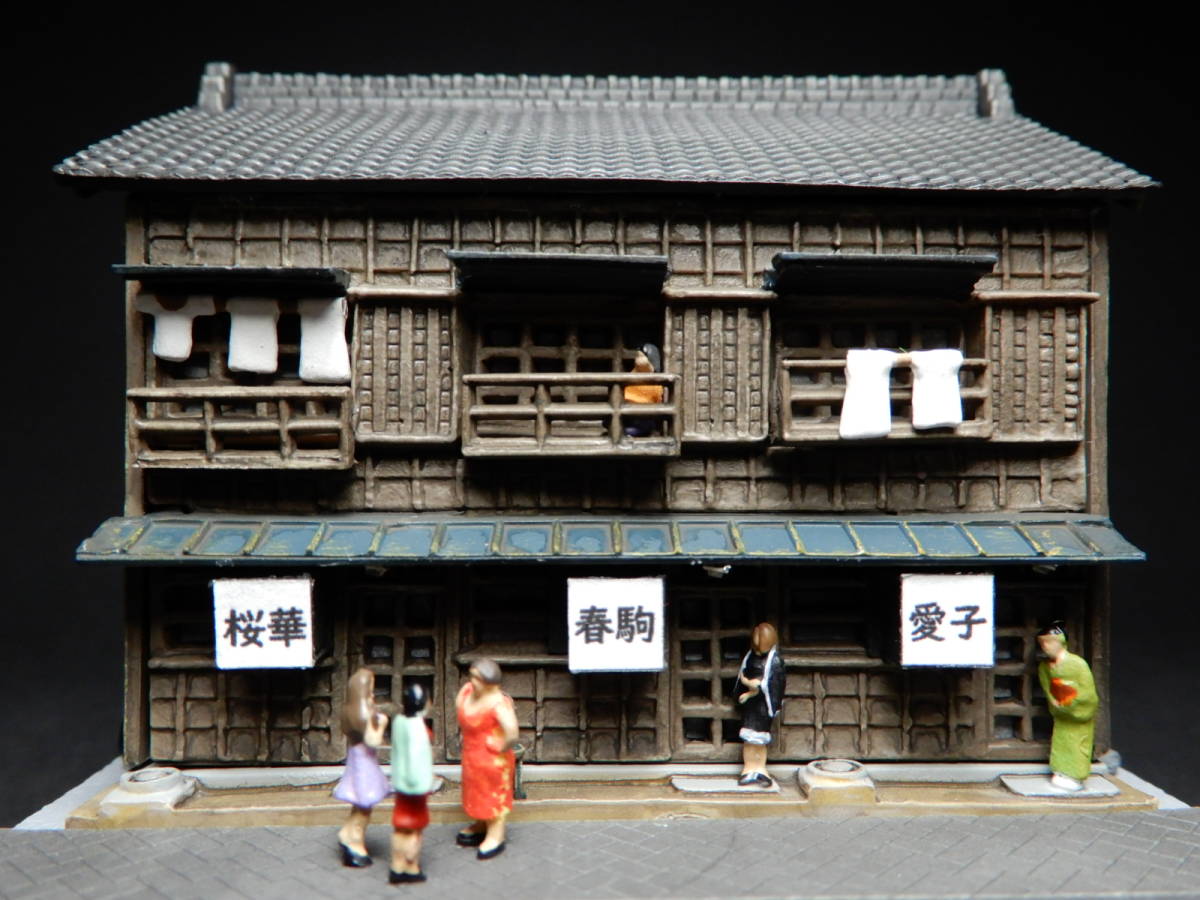 1/150　miniジオラマ『昭和の情景』　在宅妄想「遊んでから飲むか飲んでから遊ぶか？」　★LED電飾/ケース付_10