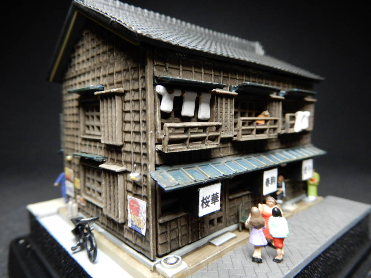 1/150　miniジオラマ『昭和の情景』　在宅妄想「遊んでから飲むか飲んでから遊ぶか？」　★LED電飾/ケース付_9