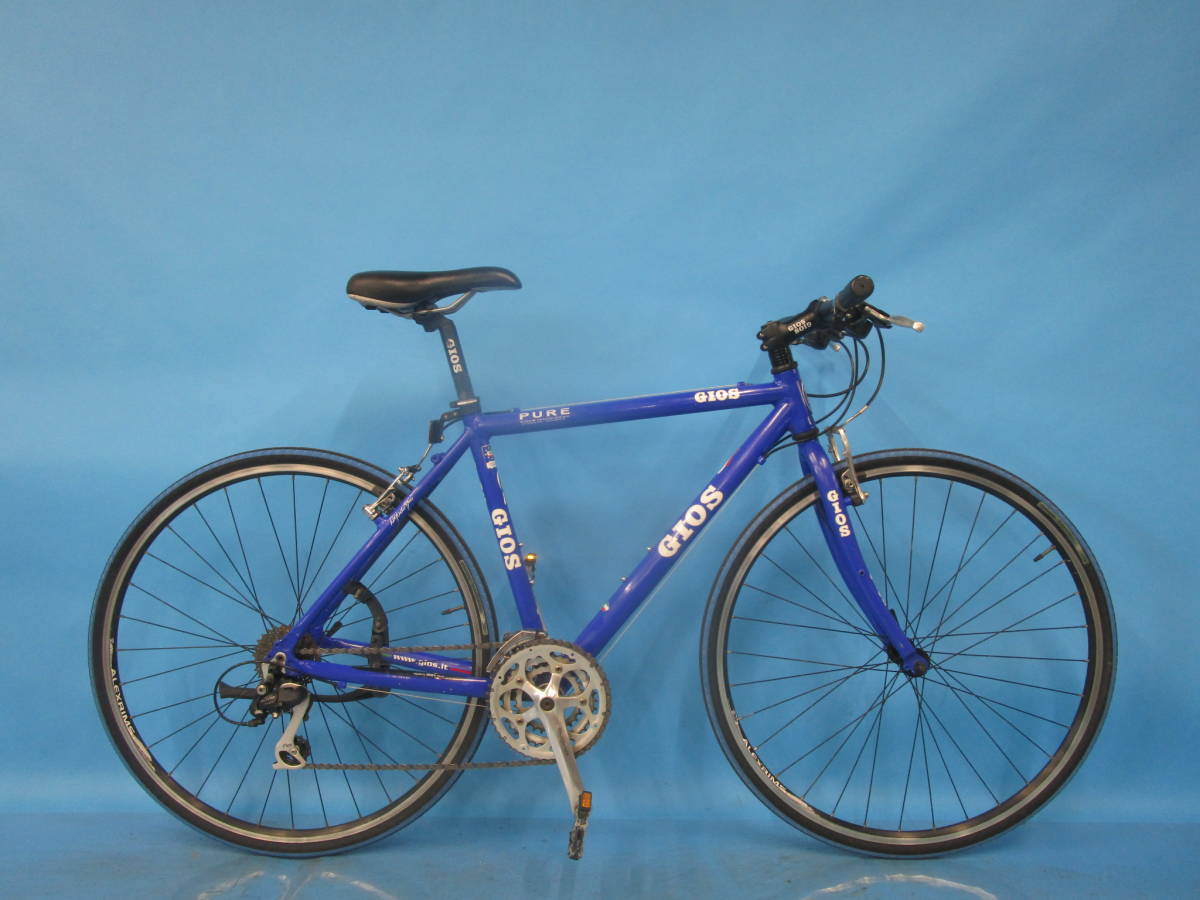 GIOS PURE FLAT ジオス ピュア フラット 前3×後8 ジオスブルー クロスバイクの王道です！GIOS PURE FLAT クロスバイク の
