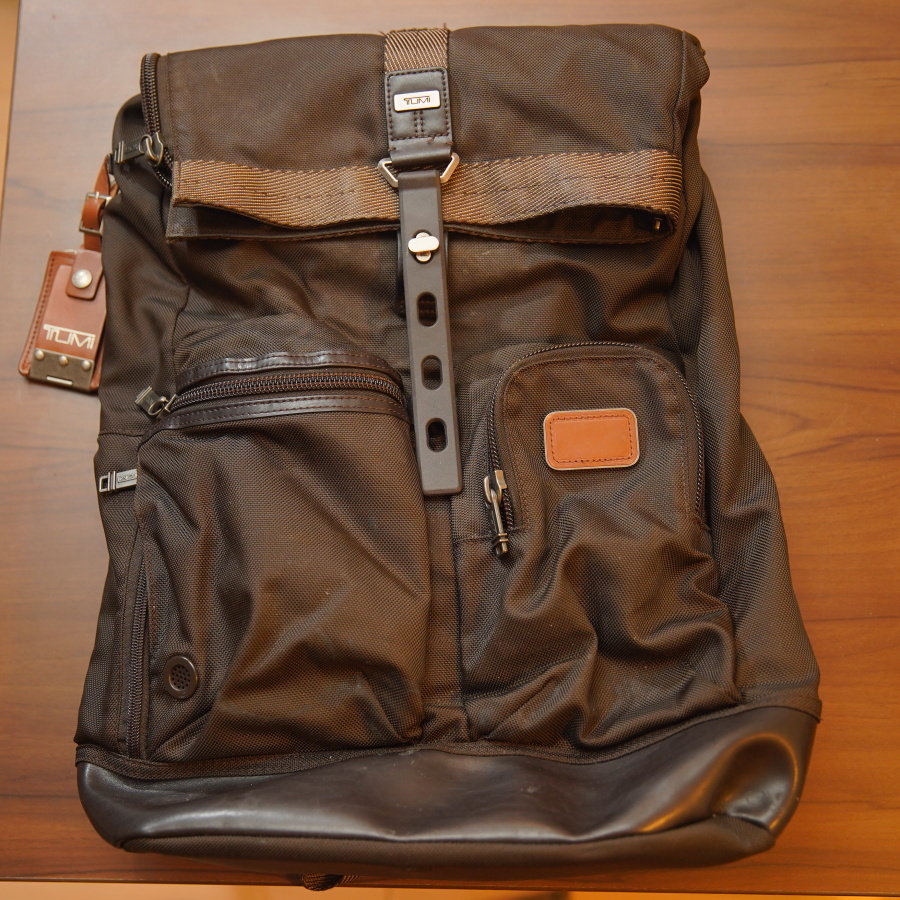 ○○中古 TUMI Alpha Bravo Luke Roll-Top バックパック 222388ES2E