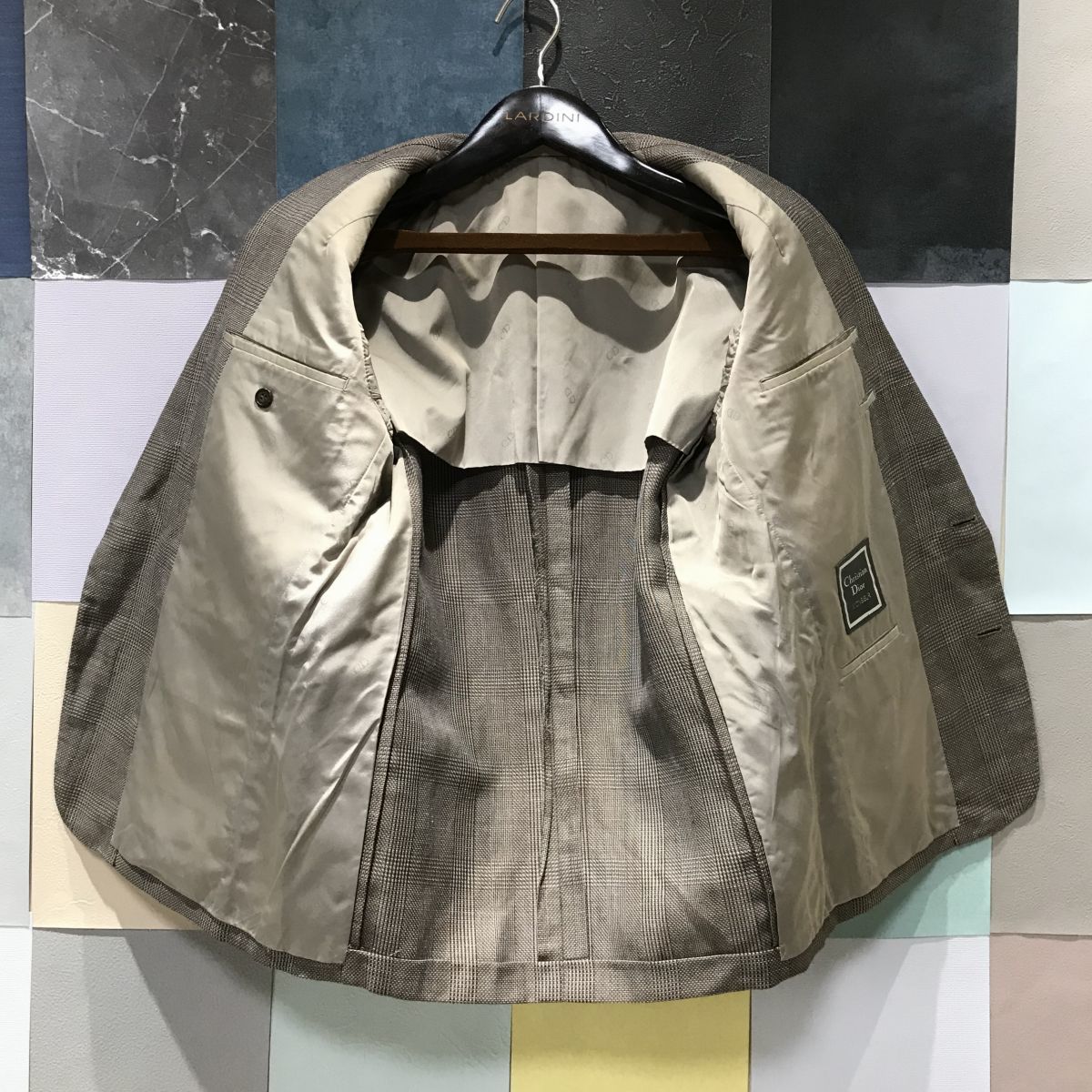希少 美品 Christian Dior クリスチャン ディオール グレンチェック 
